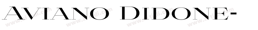 Aviano Didone字体转换